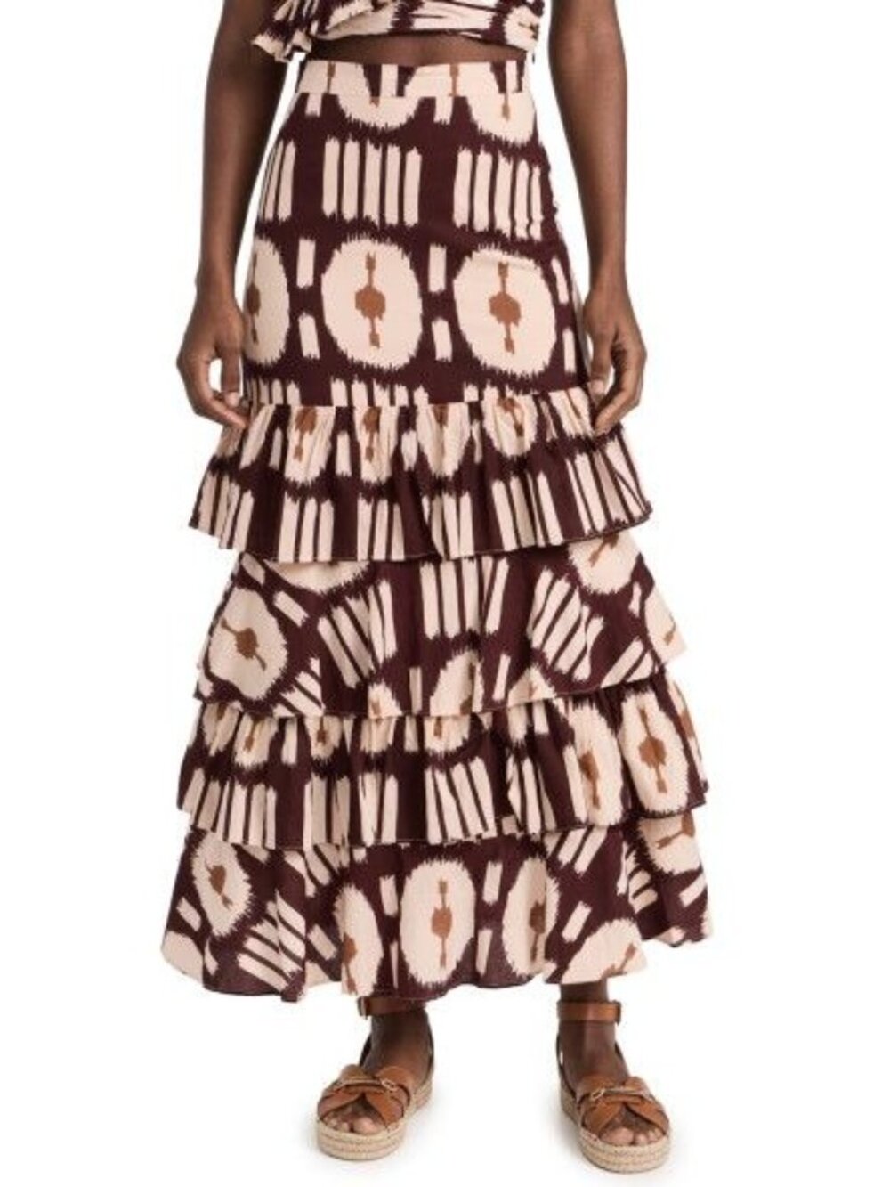 Ro's Garden Honduras Skirt in Chocolate Brown Small Womens Maxi Long